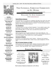 thumbnail of Bulletin for June 3, 2018